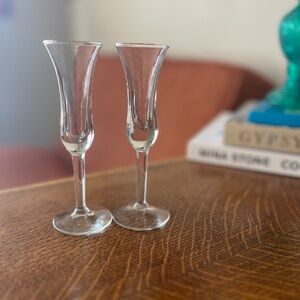 Set of 2 Vintage Holmegaard Aperitif CordialTulip Glasses 6” Lovely